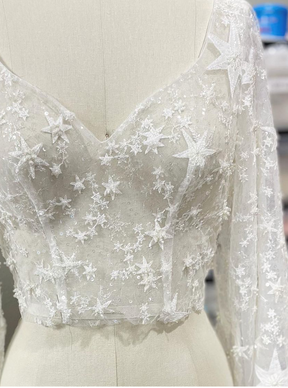 Ivory Beaded Lace - Selina