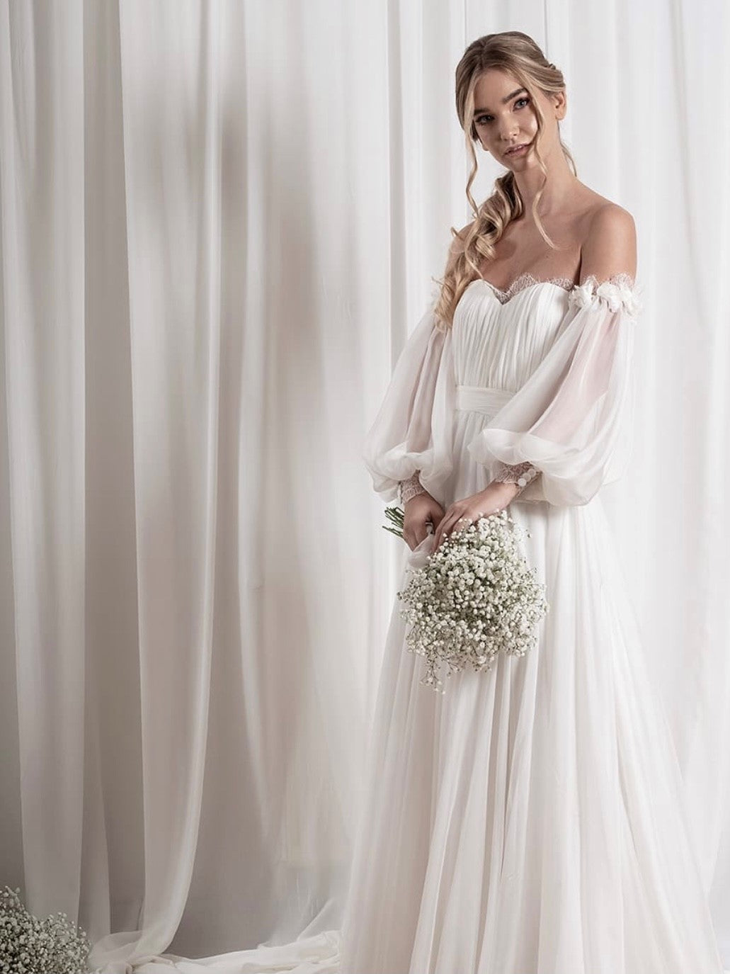 Types of wedding dress fabrics | new tess bridal fabrics