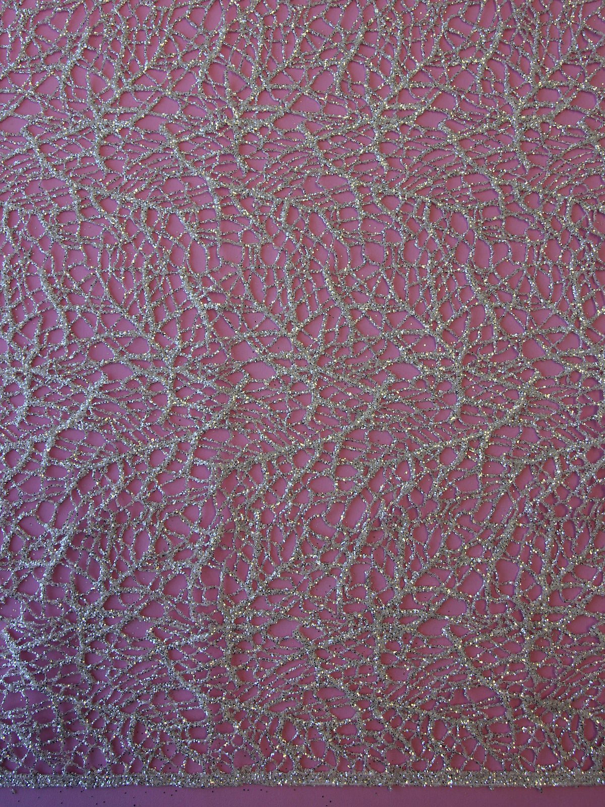 Silver Glitter Lace – River