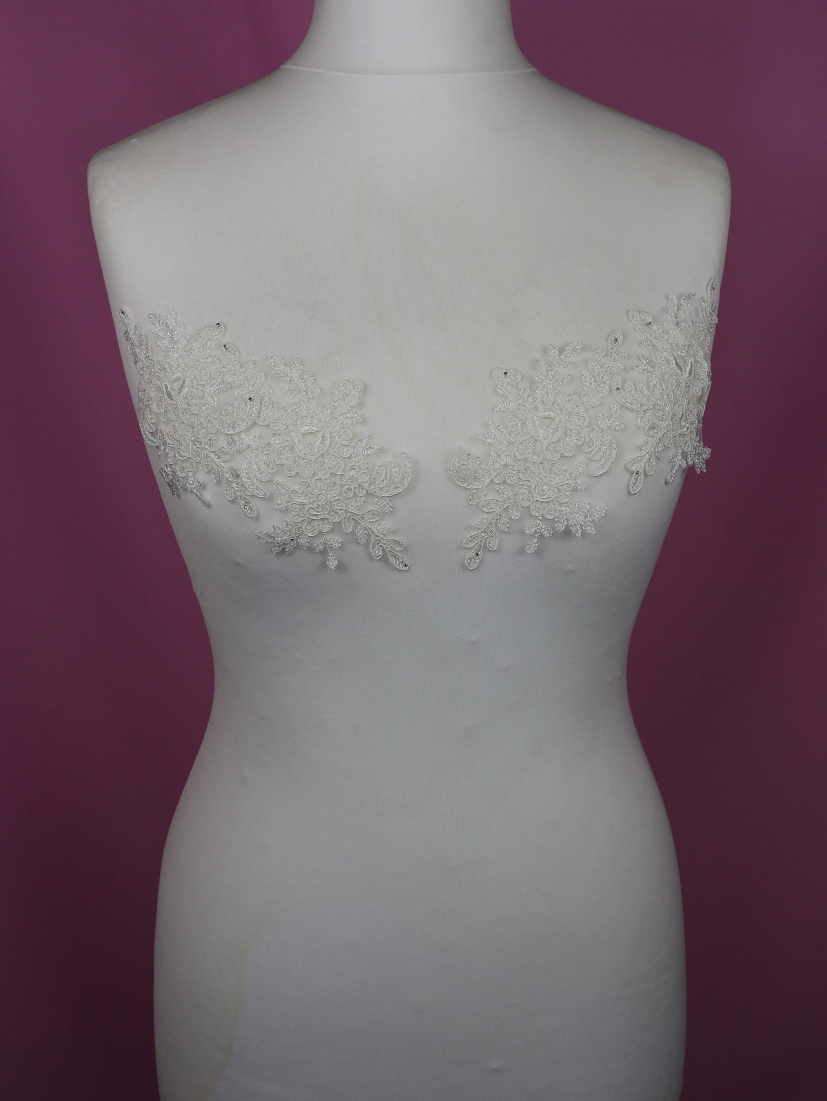 Ivory Corded Lace Appliques - Silvia