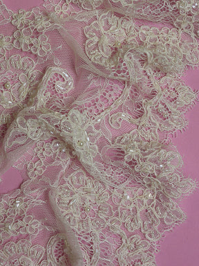 Ivory Corded Lace Trim – Stacey