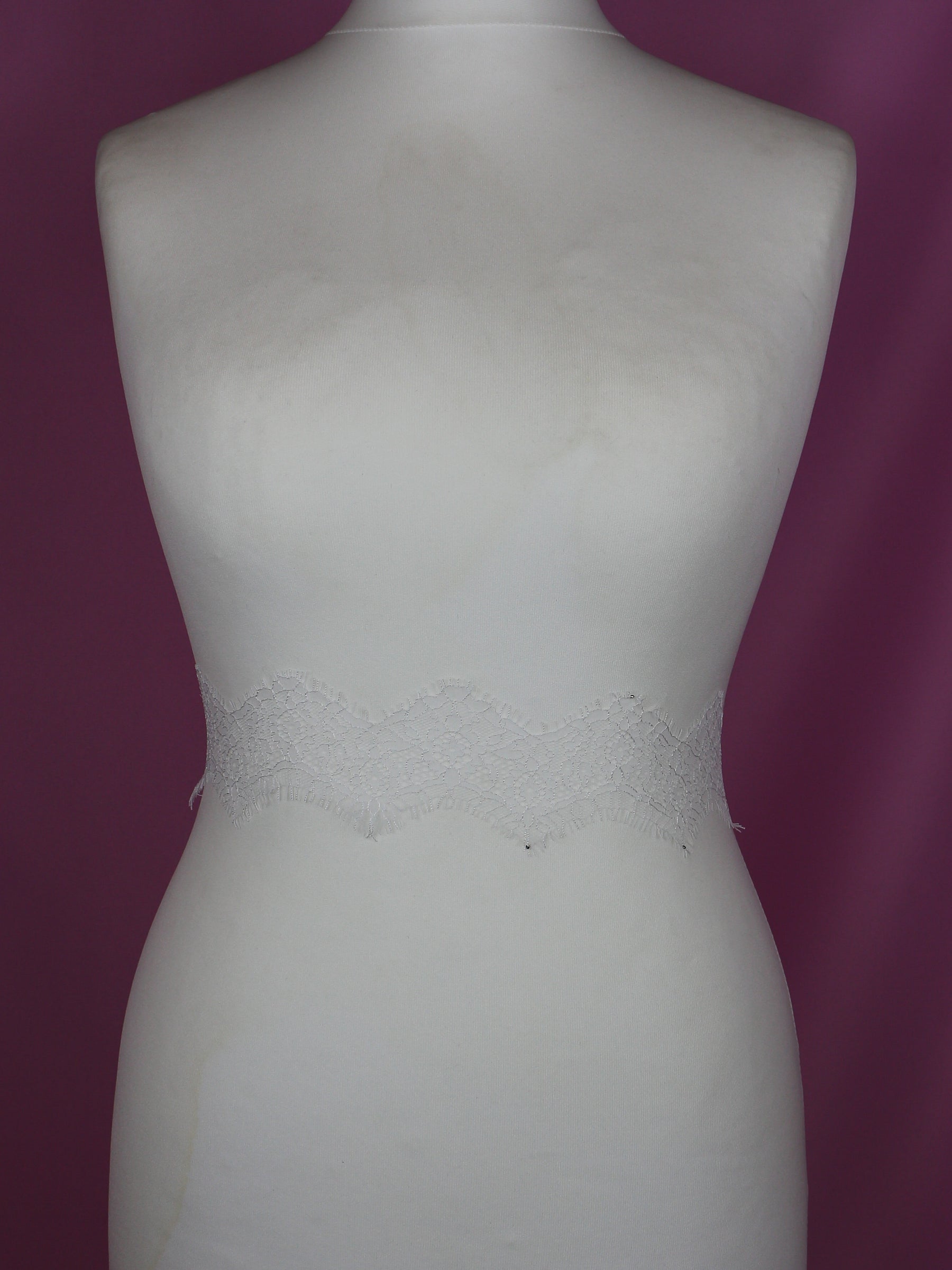Ivory Chantilly Lace Trim - Tamsin