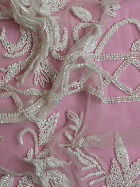 Ivory Beaded Lace - Tate