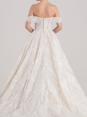 Ivory Embroidered Lace - Hortense