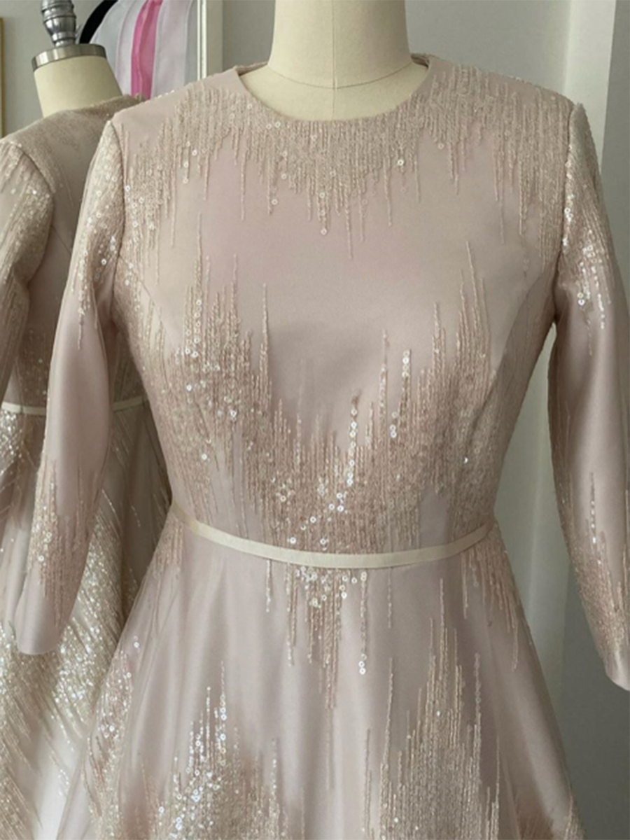 Champagne Sequined Lace - Twilight