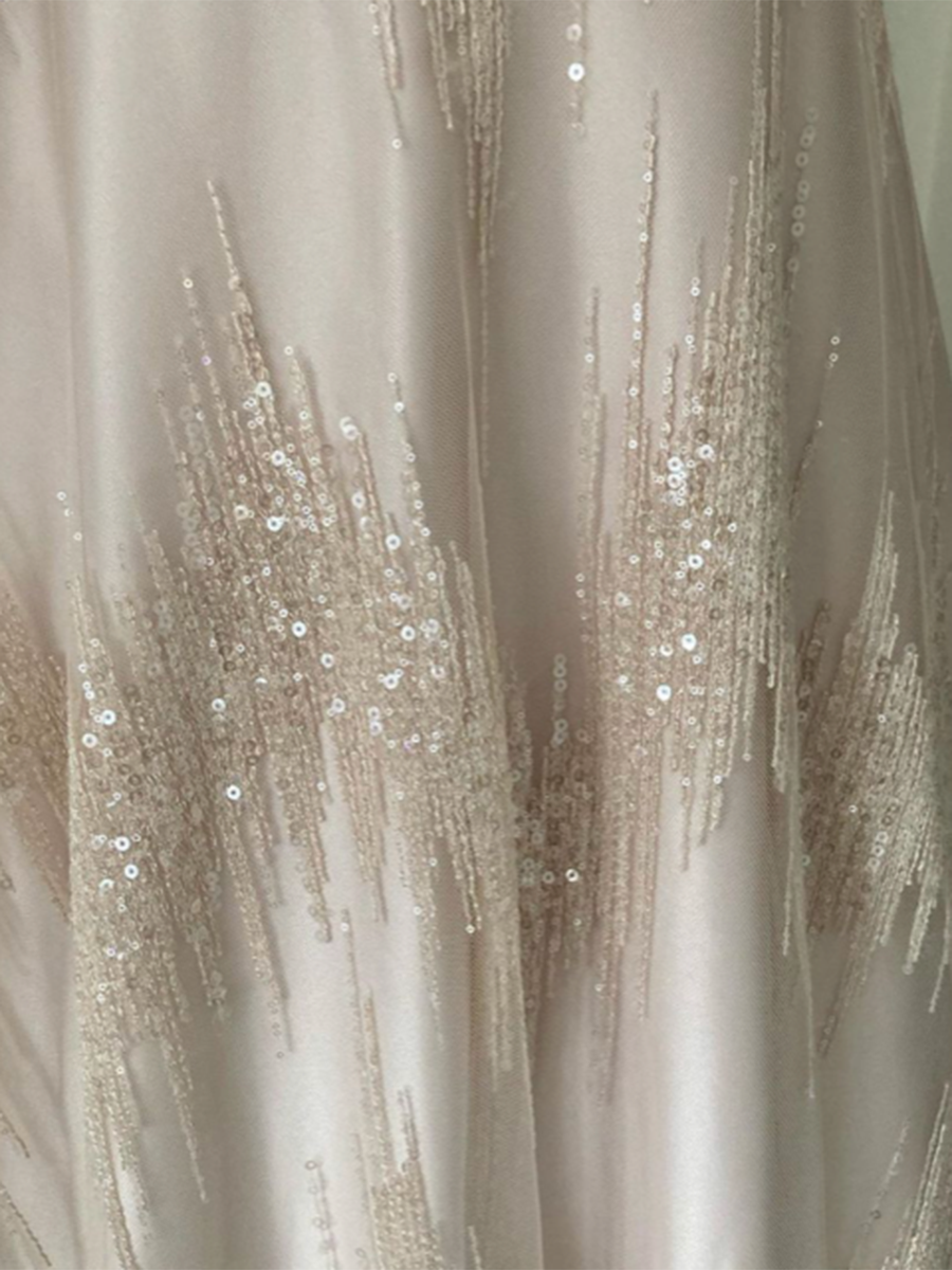 Champagne Sequined Lace - Twilight