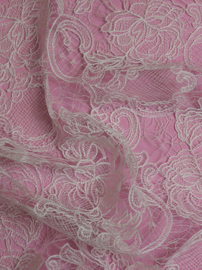 Ivory Raschel Bridal Fabrics Lace - Tyra