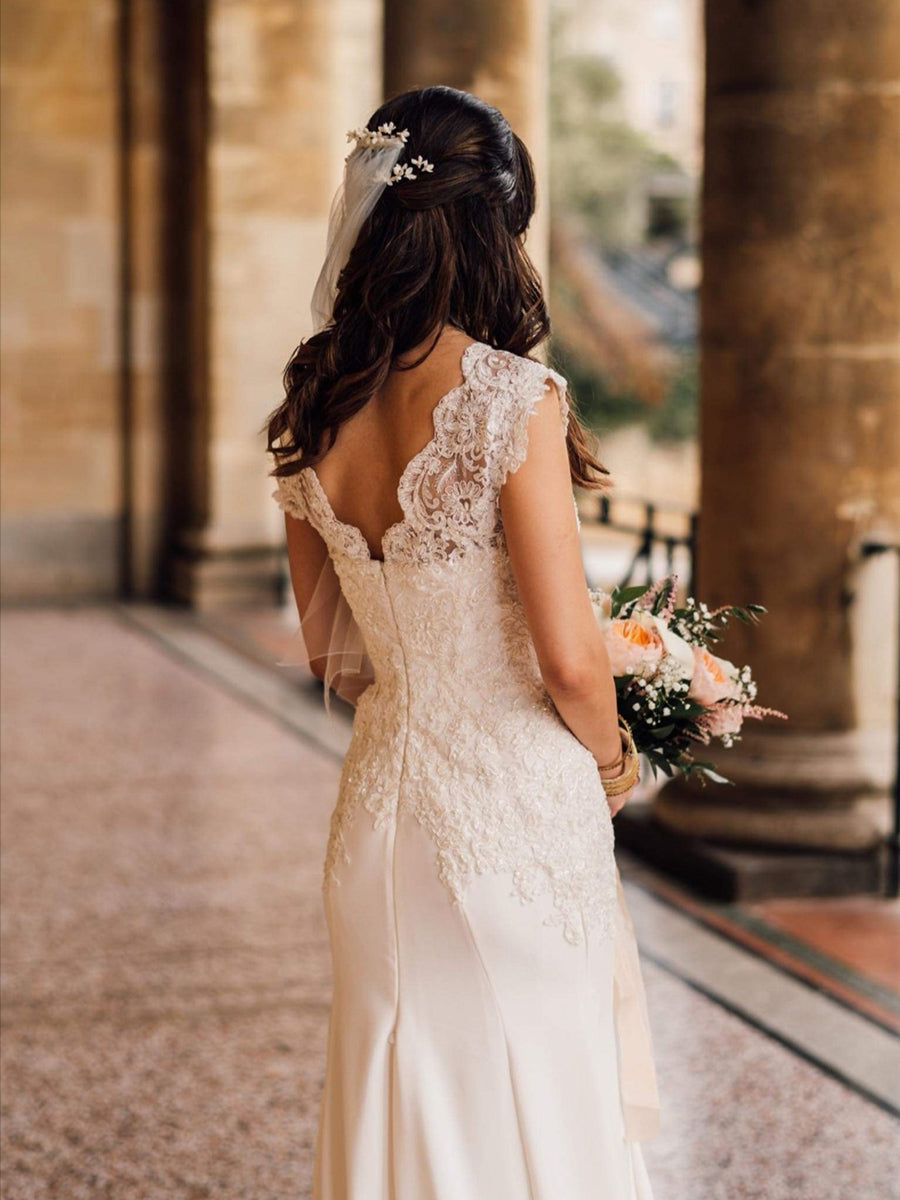 White Beaded Lace - Victoria