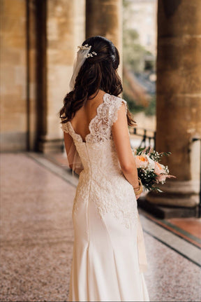 Ivory Beaded Lace - Alexandra