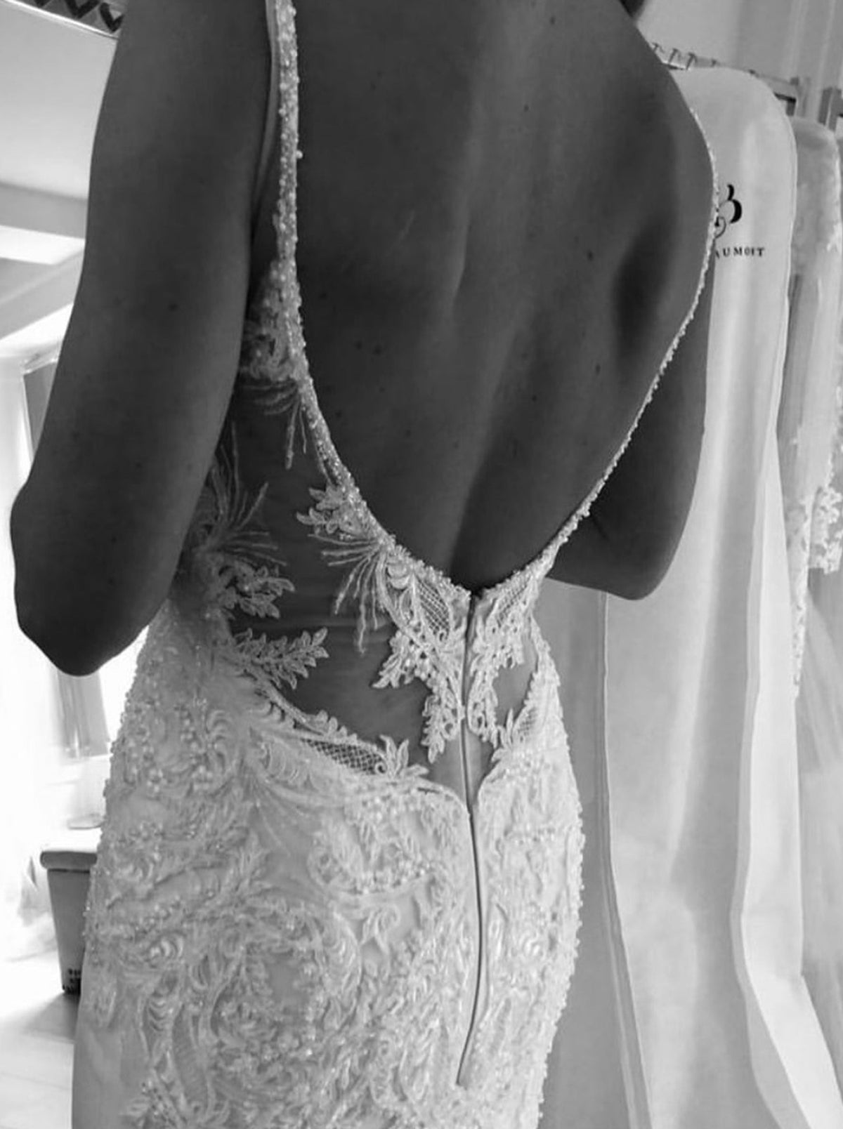 Ivory Beaded & Corded Lace - Infinity