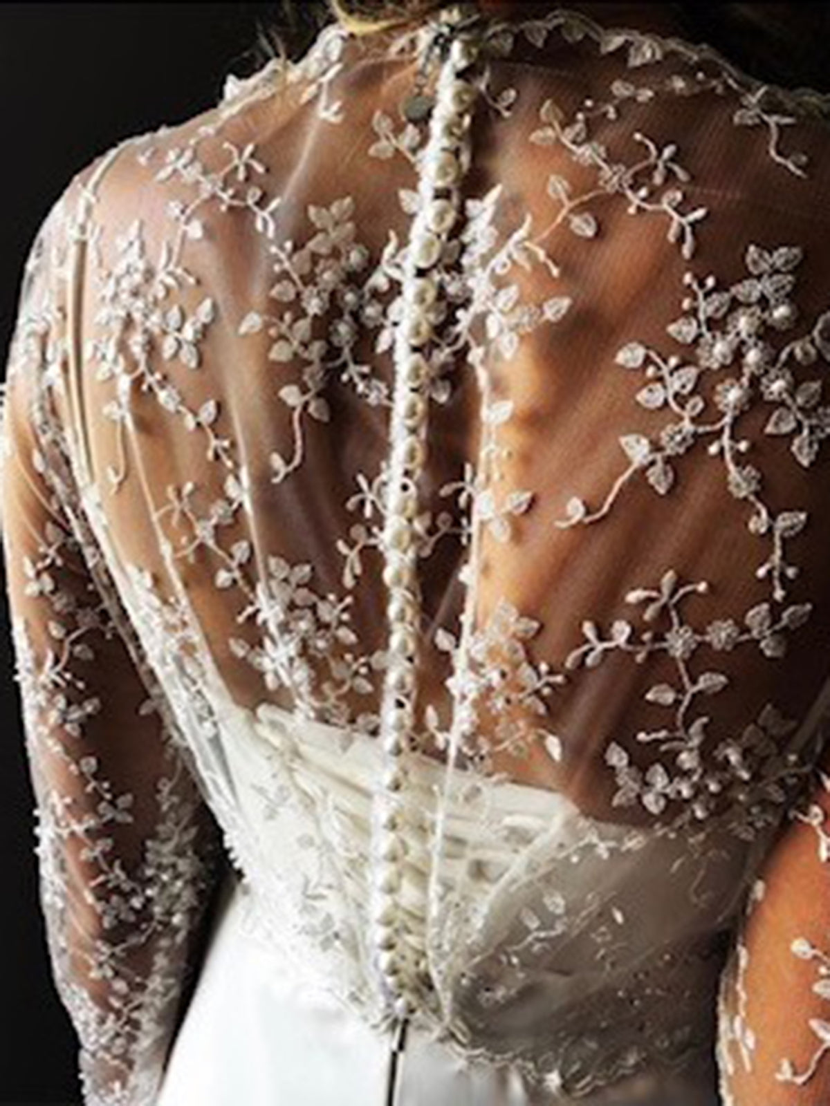 White Beaded Lace - Fearne