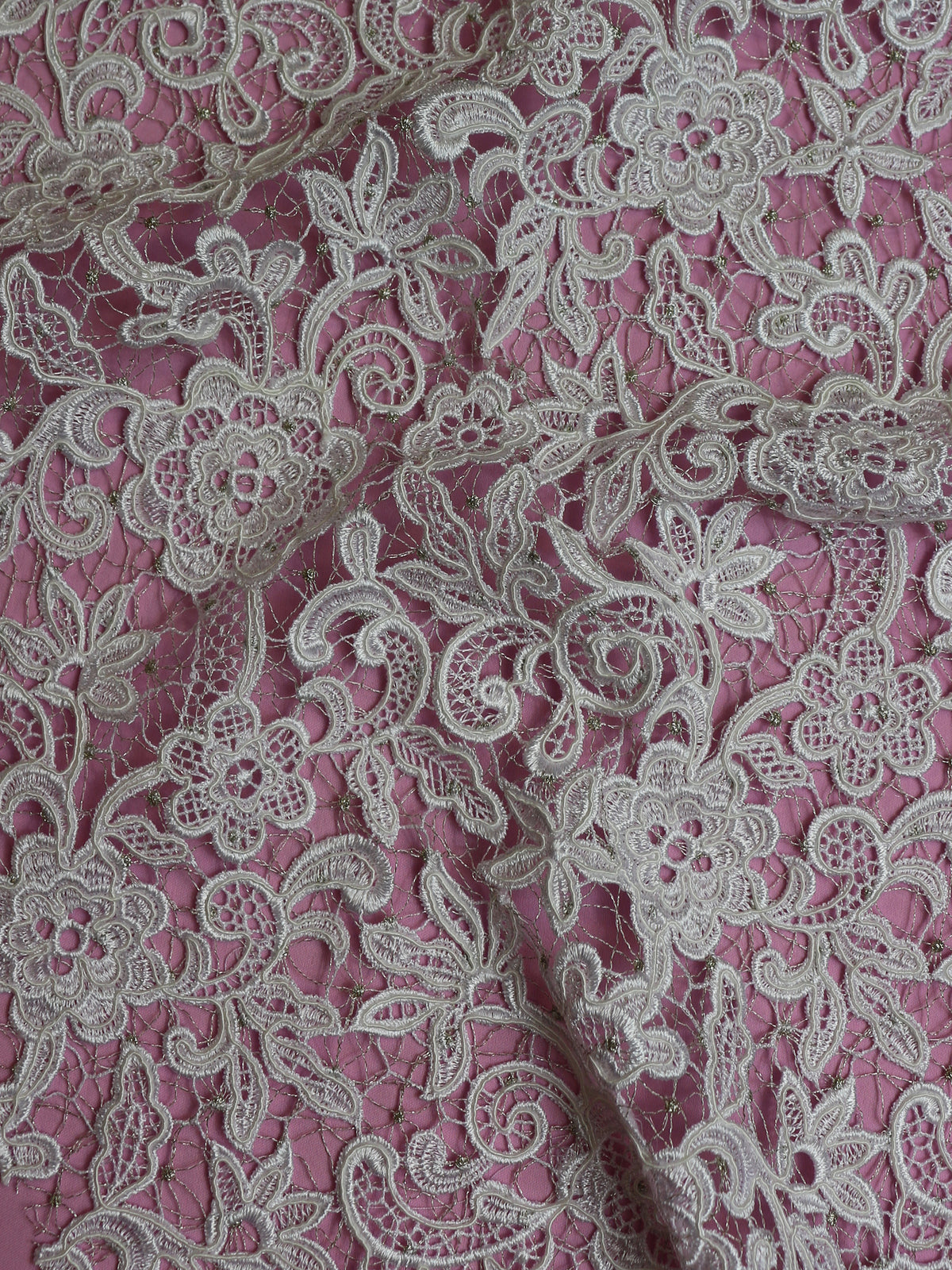 White Guipure Lace - Lucy