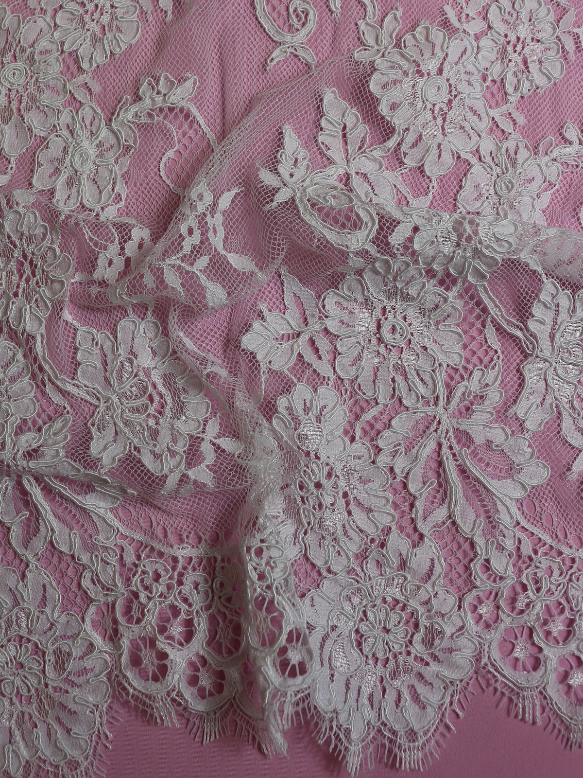 White Corded Lace - Sarah