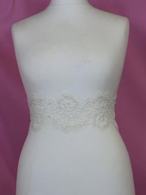 Ivory Corded & Beaded Lace Trim - Wisconsin