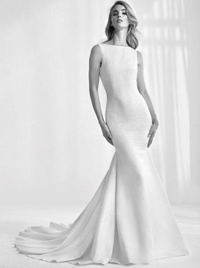 Ivory Eco Polyester Crepe (140cm/56") - Wit