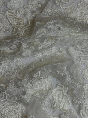 Champagne & Ivory Embroidered Lace - Zelda