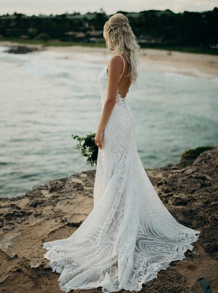 Ivory Corded & Beaded Lace - Fiona