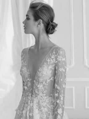 Ivory 3D Embroidered Lace - Milena