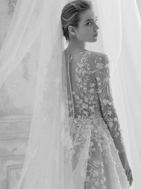 Ivory 3D Embroidered Lace - Milena