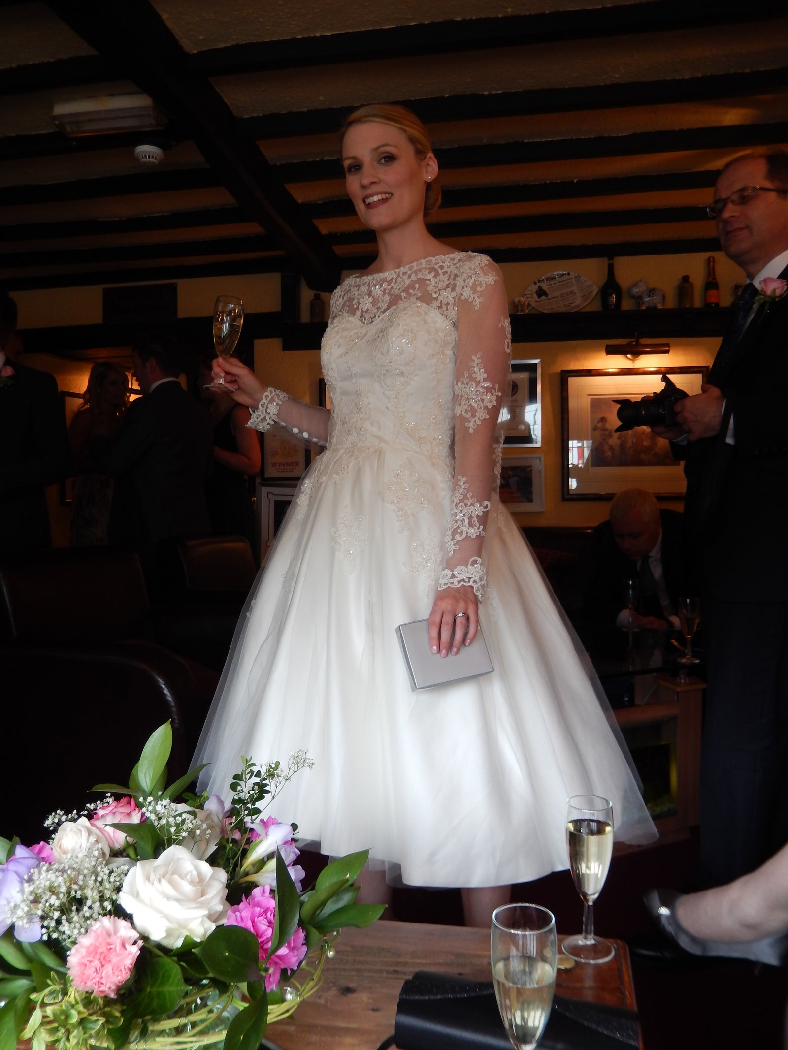 Ivory Beaded Lace Alexandra