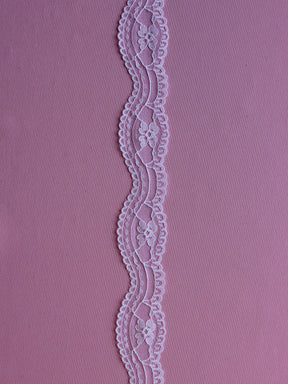 White Lace Trim - Almond