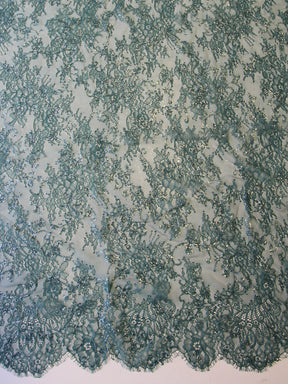 Teal Raschel Lace - Honor