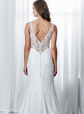 Ivory Embroidered Lace - Benita