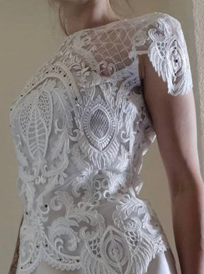 Ivory Corded Lace - Charvi