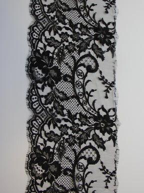 Black Chantilly Lace Trim - Kate