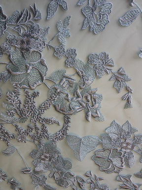 Blue Embroidery Lace - Garbo