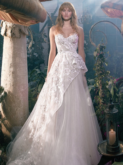 Ivory Sequinned Lace Zaheera