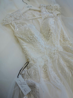 Ivory Beaded Lace - Bridget