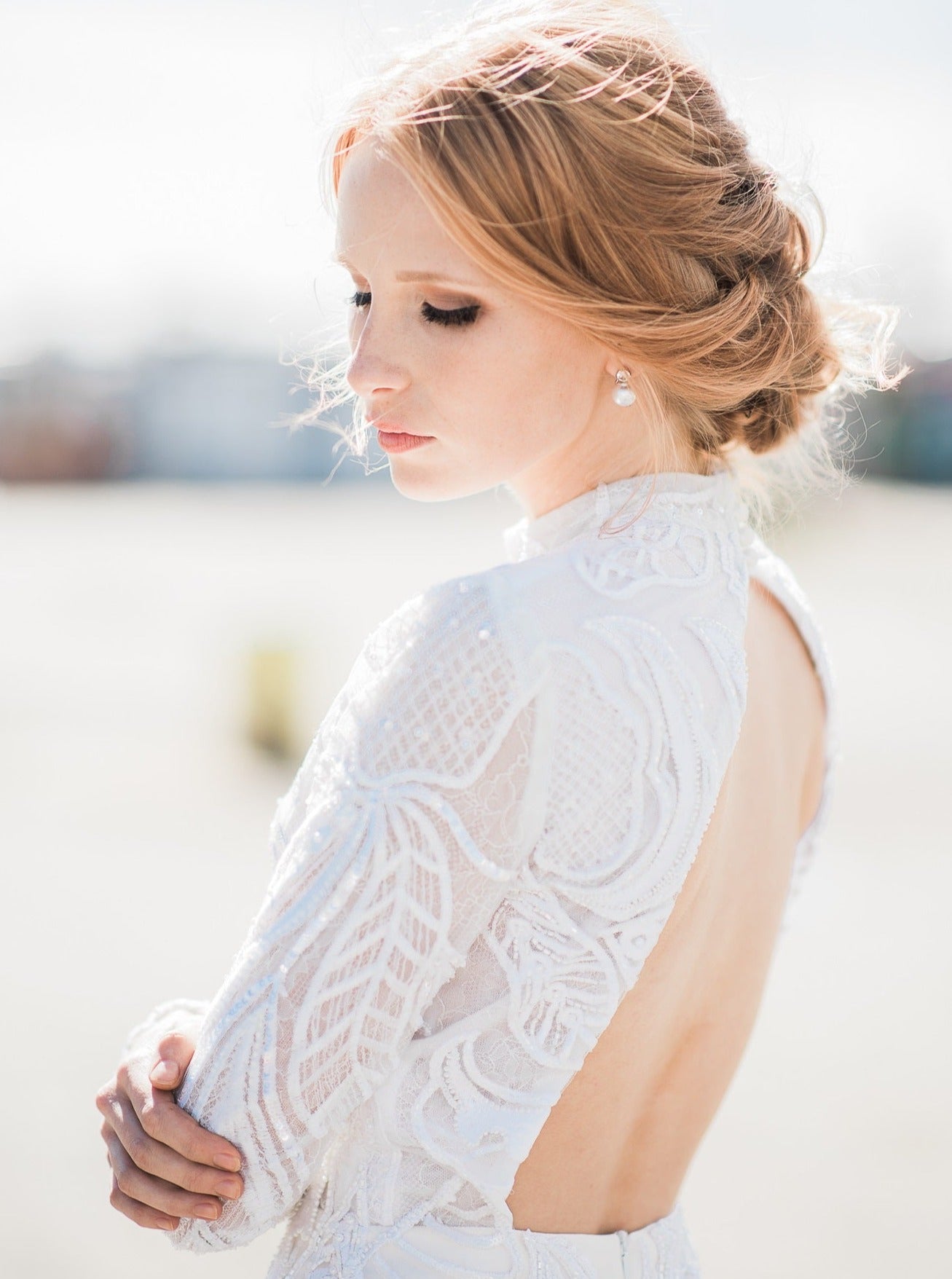 Ivory Beaded Lace - Bridget