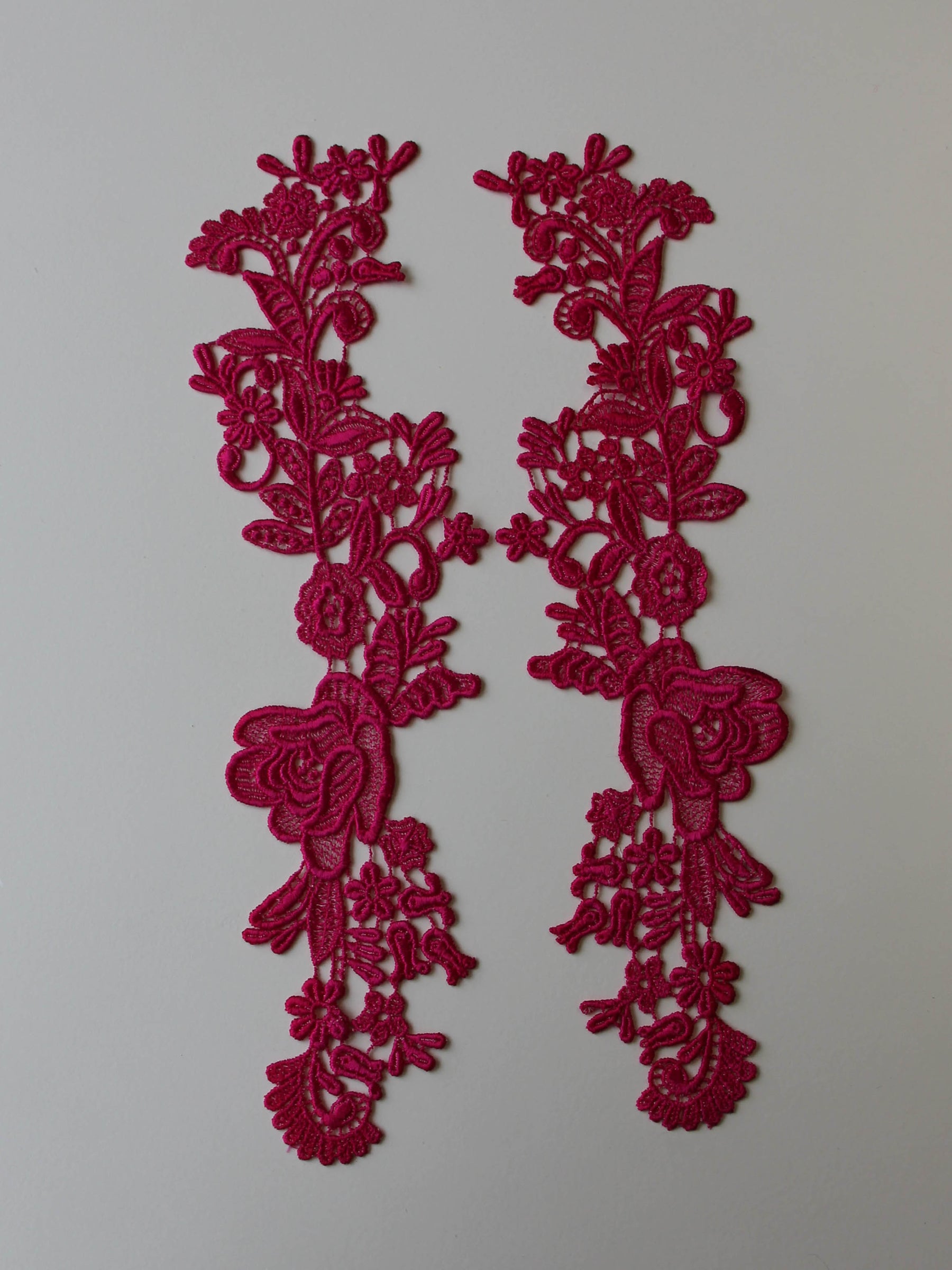 Passion Pink Corded Lace Appliques – Nova