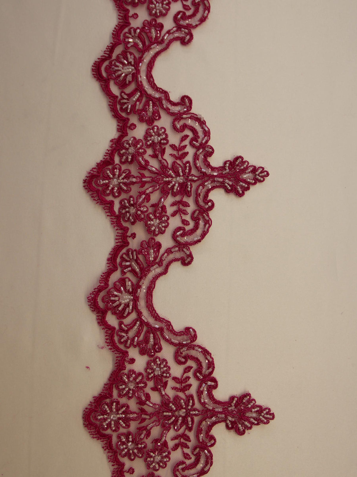 Passion Pink Lace Trim - Sophia