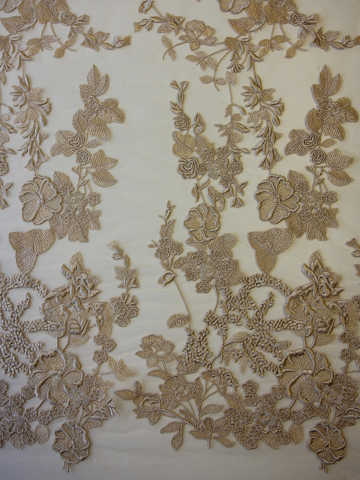 Champagne Embroidery Lace - Garbo