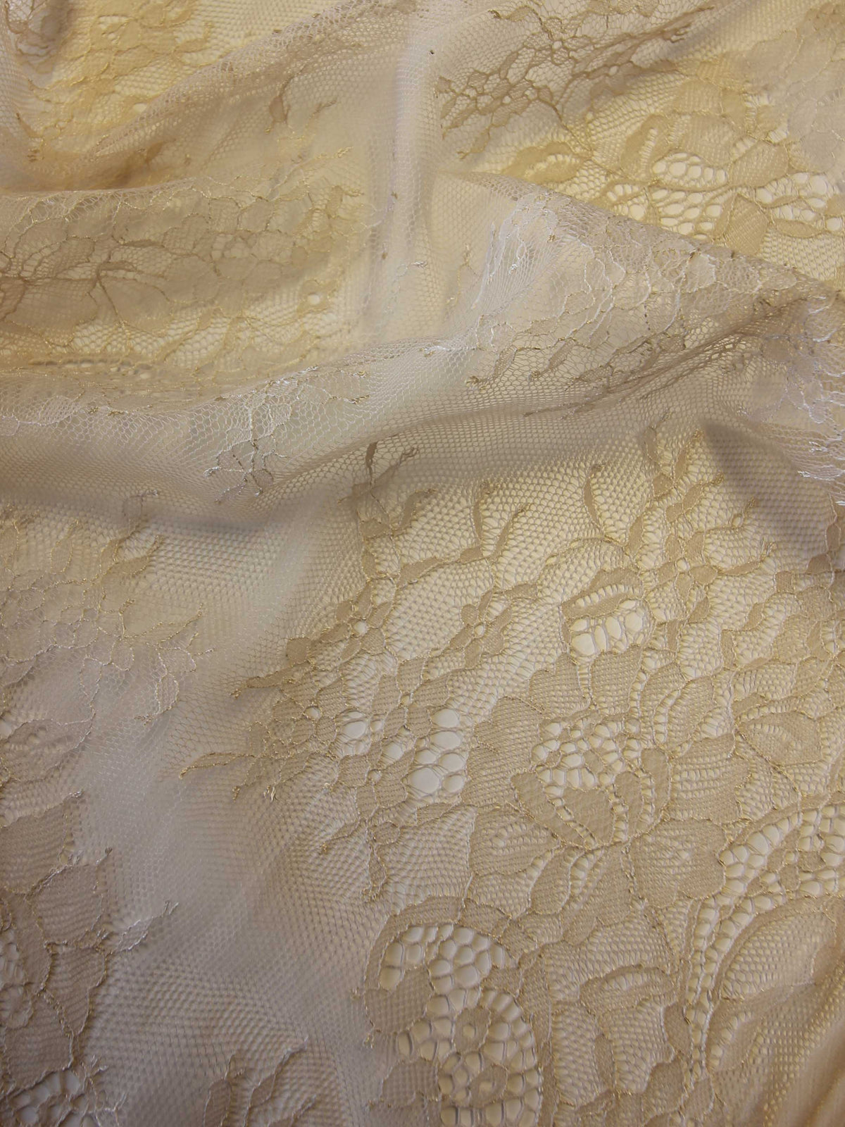 Champagne Raschel Lace - Vernita