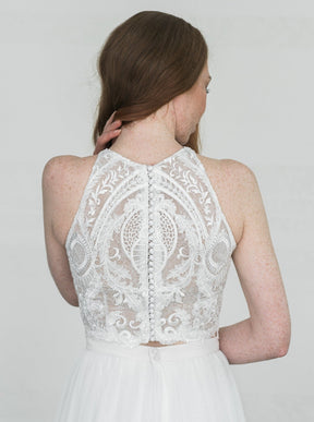 Ivory Corded Lace - Charvi