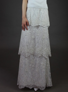 Ivory Beaded Lace - Christina