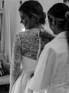 Ivory Embroidered Lace - Cosette