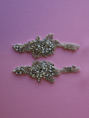 Crystal Embroidery - Orchid (Pair)