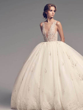 Ivory Embroidered Lace - Carson