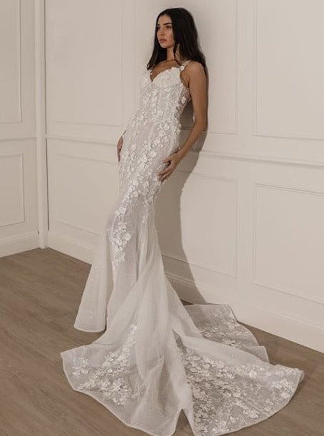 Ivory Beaded 3D Lace - Erwin