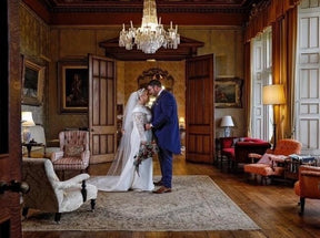 Ivory Embroidered Lace on Ivory Tulle - Elke
