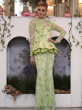 Tropical Green Lace - Roberta