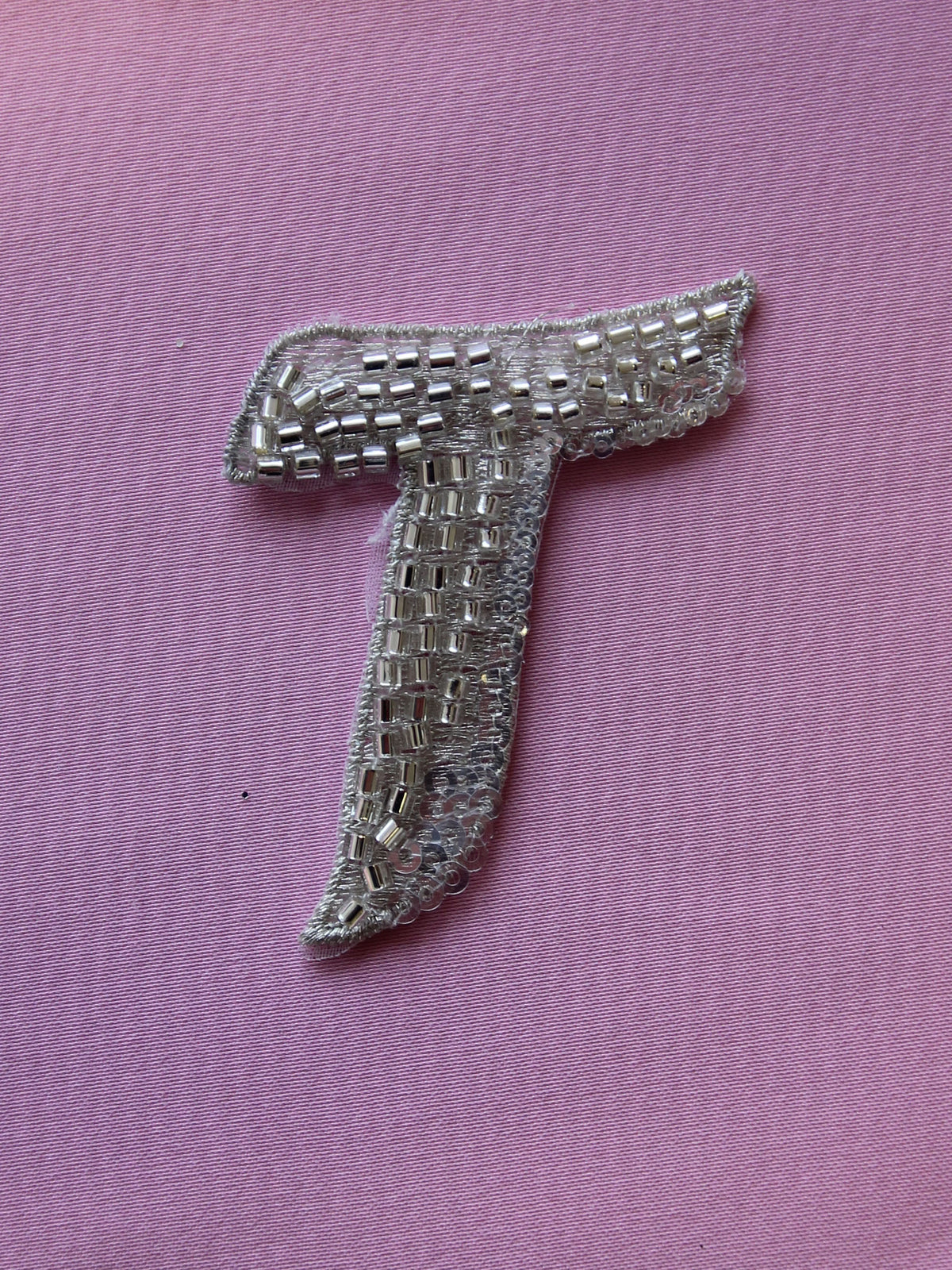 Beaded Letter T