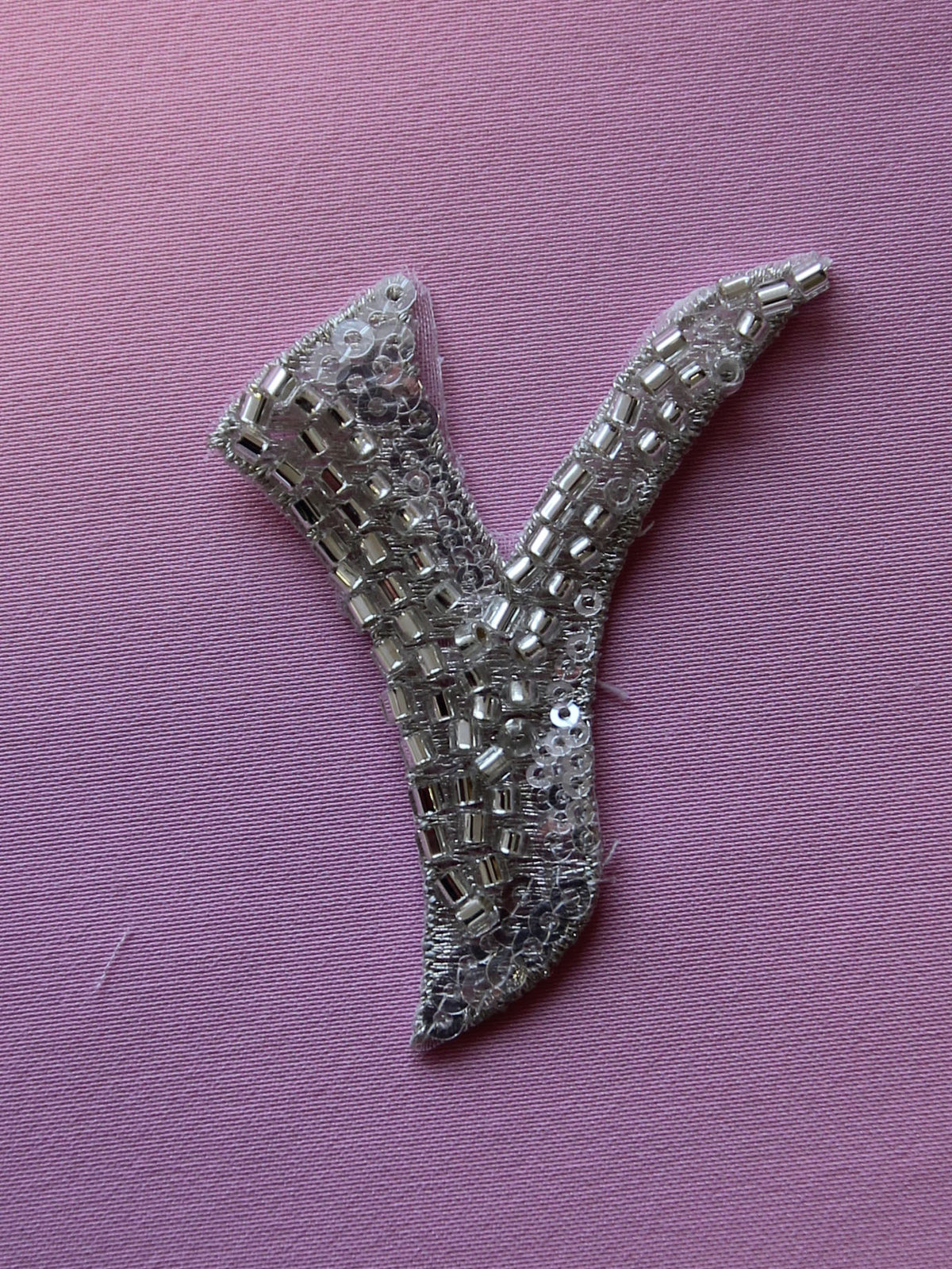 Beaded Letter Y