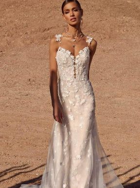 Ivory Beaded 3D Lace - Erwin