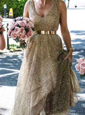 Gold Sequinned Tulle - Fabiola