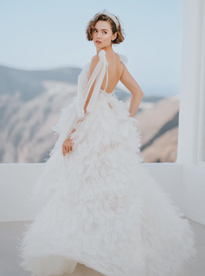 Ivory Feather Tulle - Fabiana